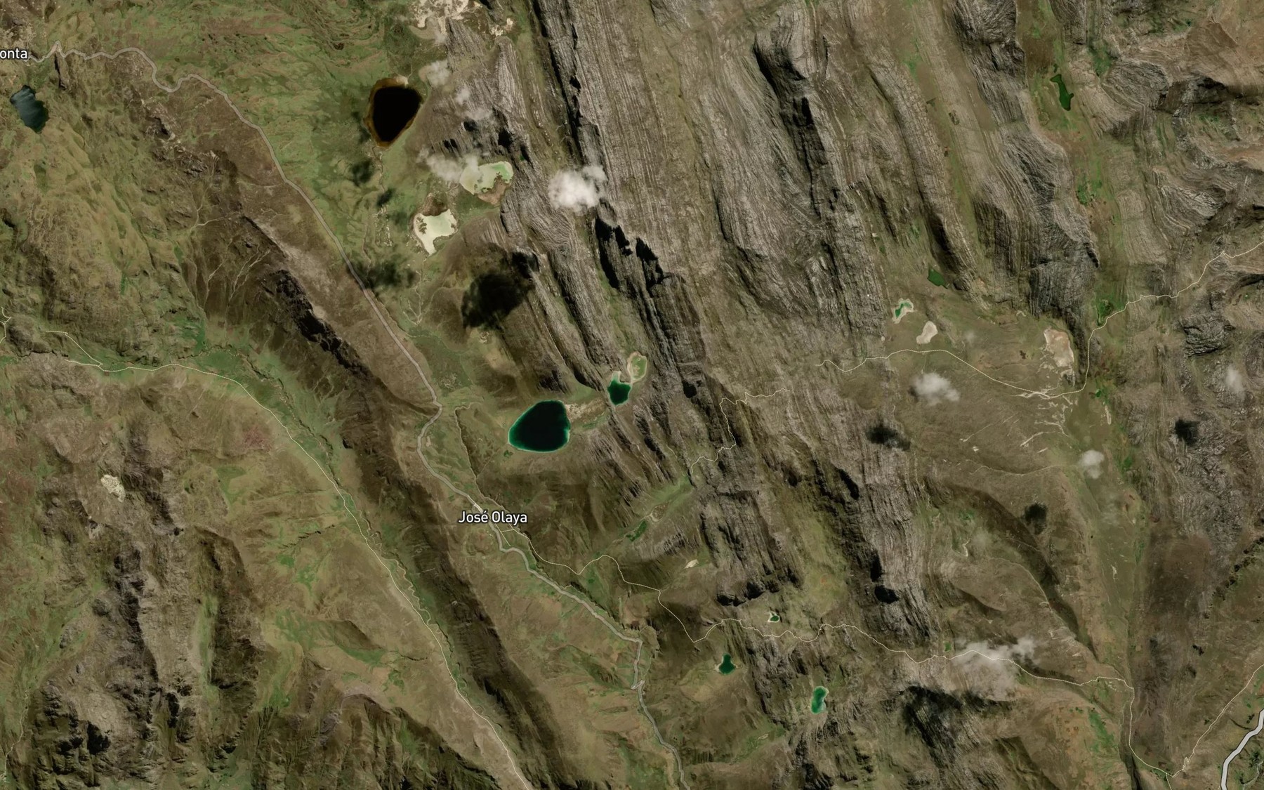 Satellite map of the Laguna Tipicocha