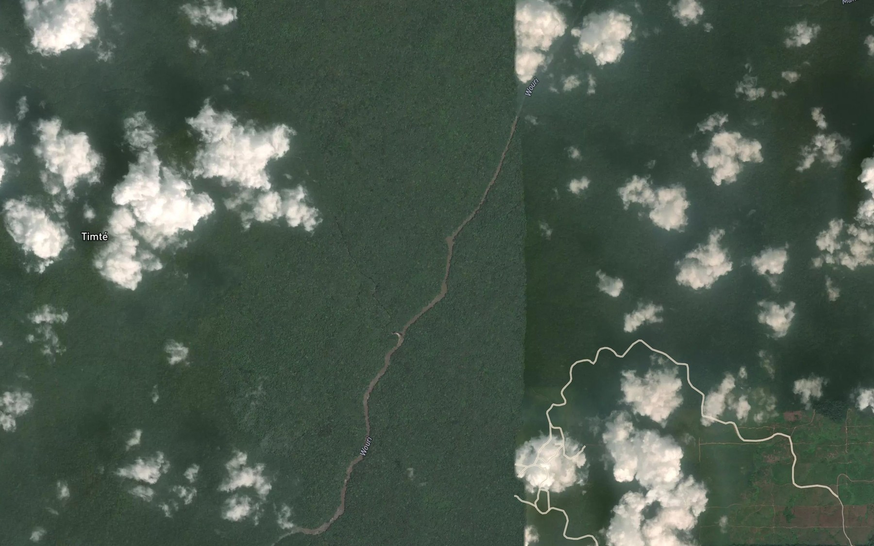 Satellite map of the Mahe