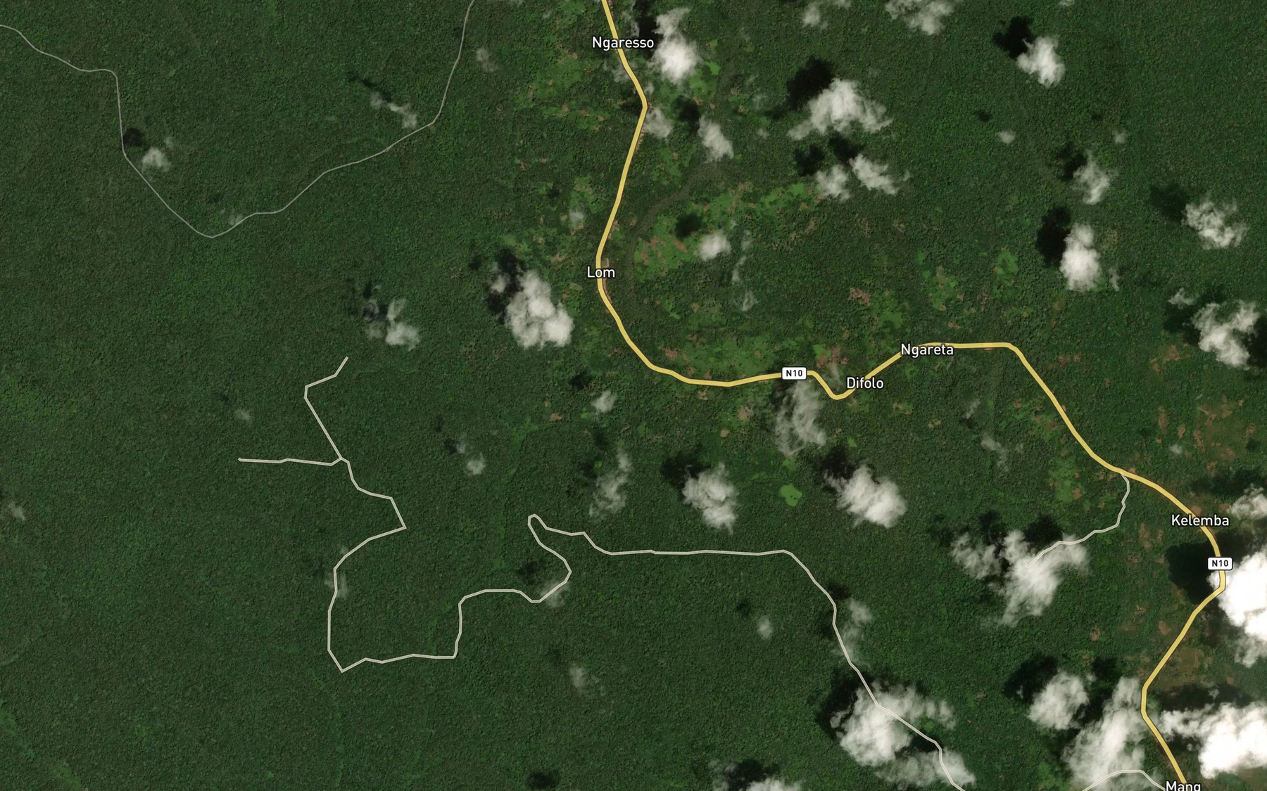 Satellite map of the Belindele