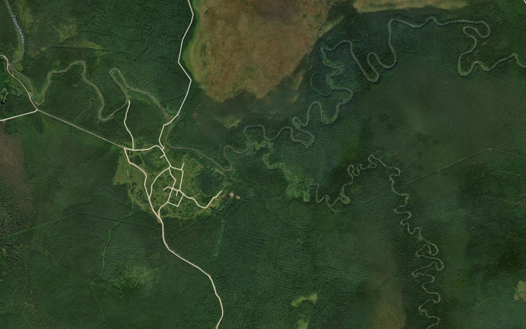 Satellite map of the Bol'shoy Surmog