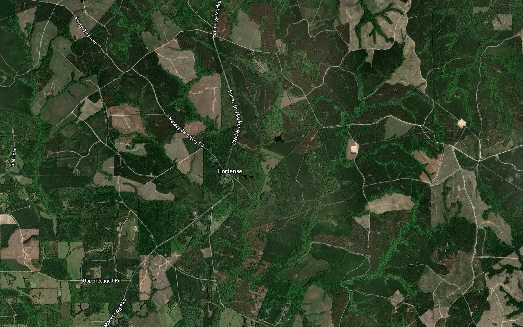 Satellite map of the Smith Creek