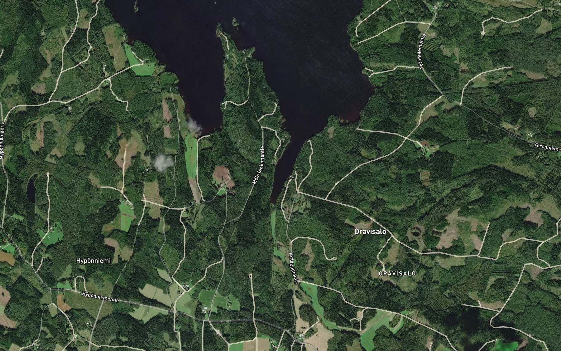 Satellite map of the Ukonlahti