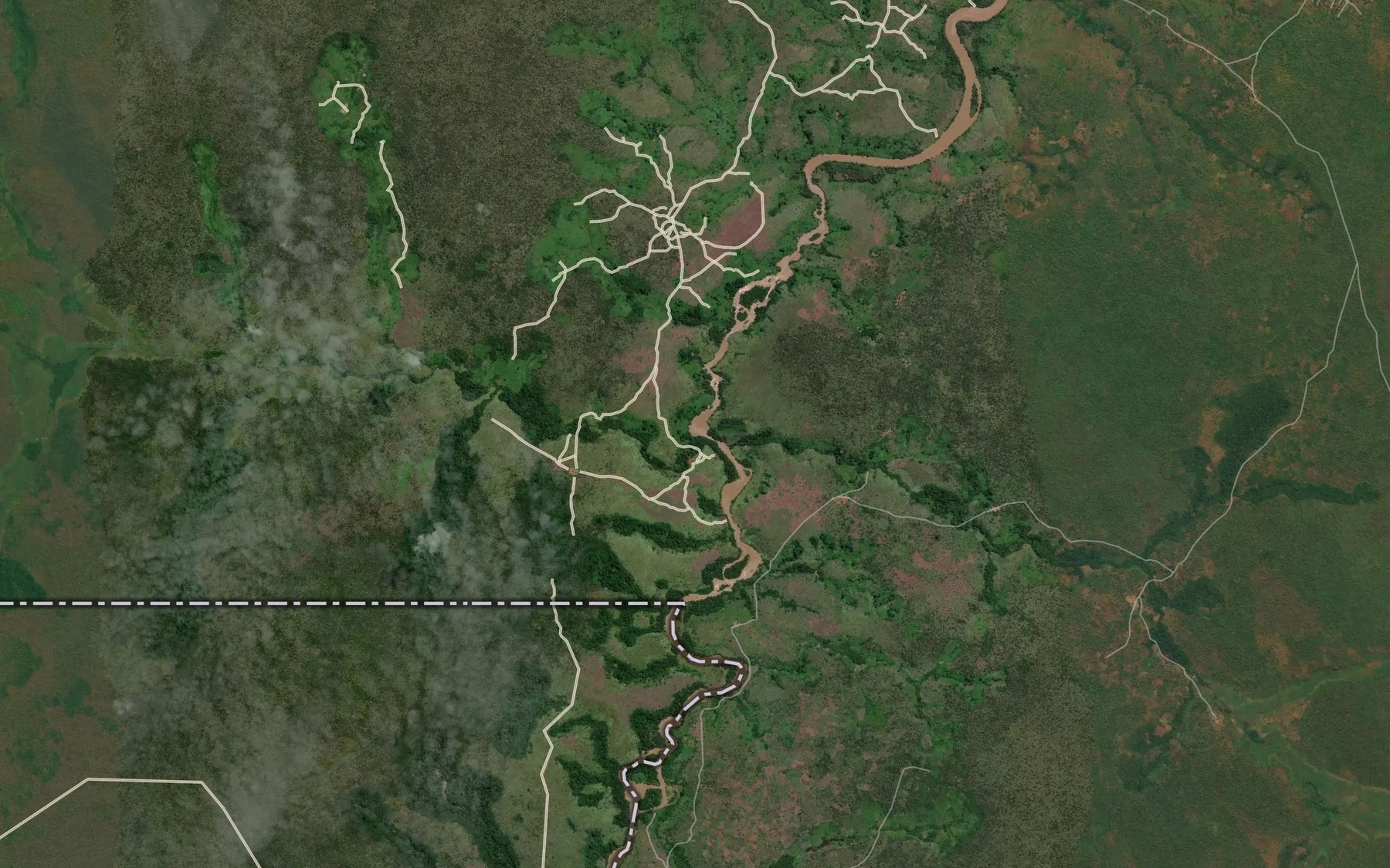 Satellite map of the Damoa