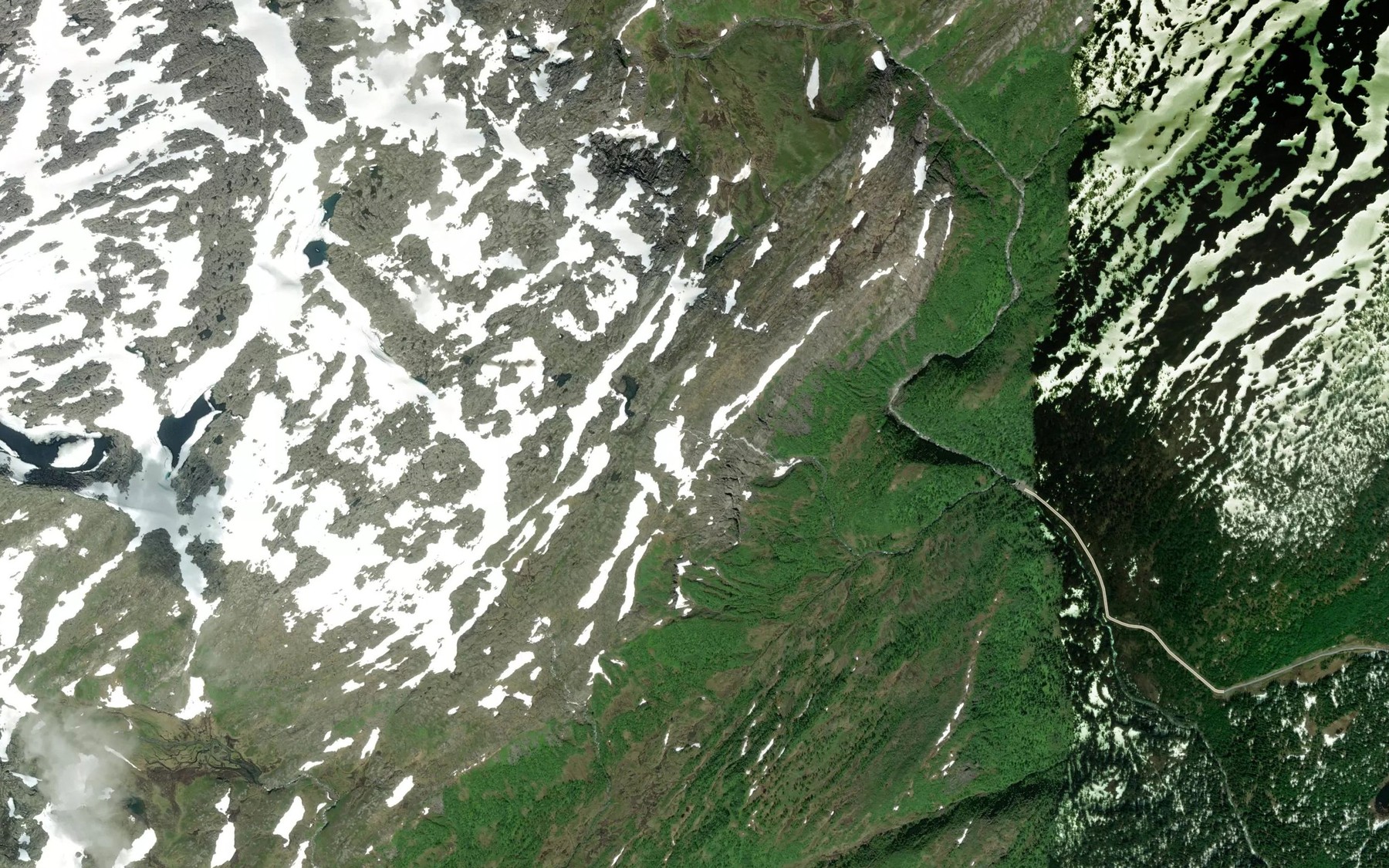 Satellite map of the Vefsnloypa