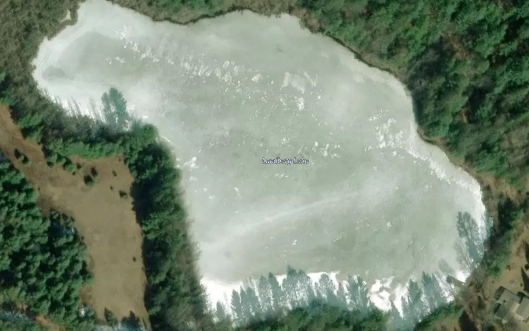 Satellite map of the Landberg Lake