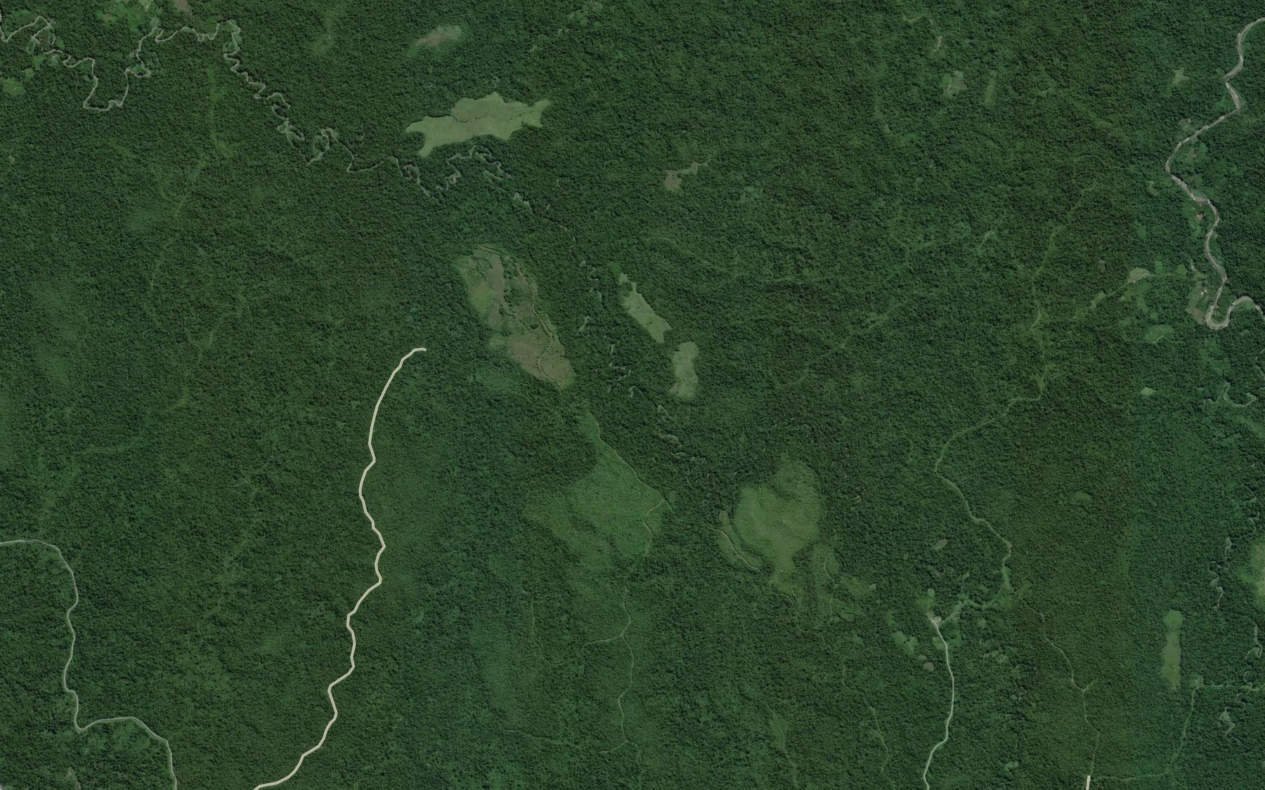 Satellite map of the Korn Creek