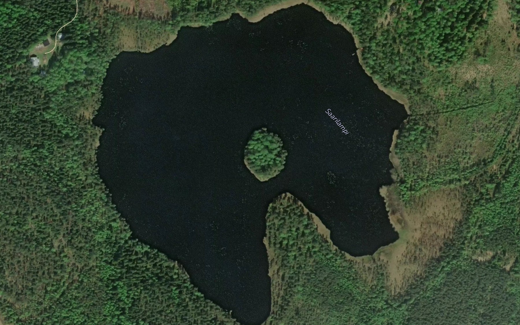Satellite map of the Saarilampi