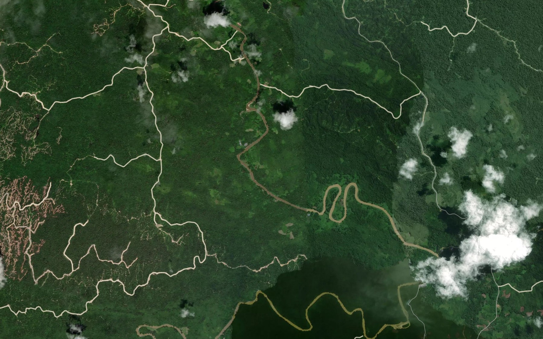 Satellite map of the Sungai Dan Ulu