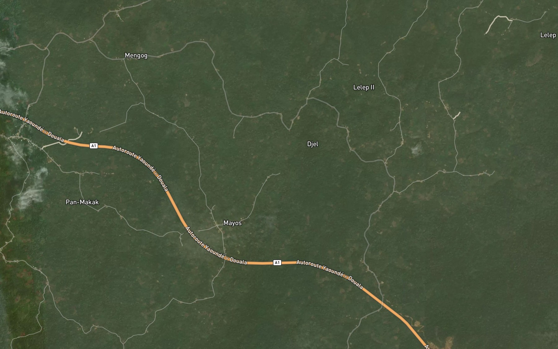Satellite map of the Mpobe