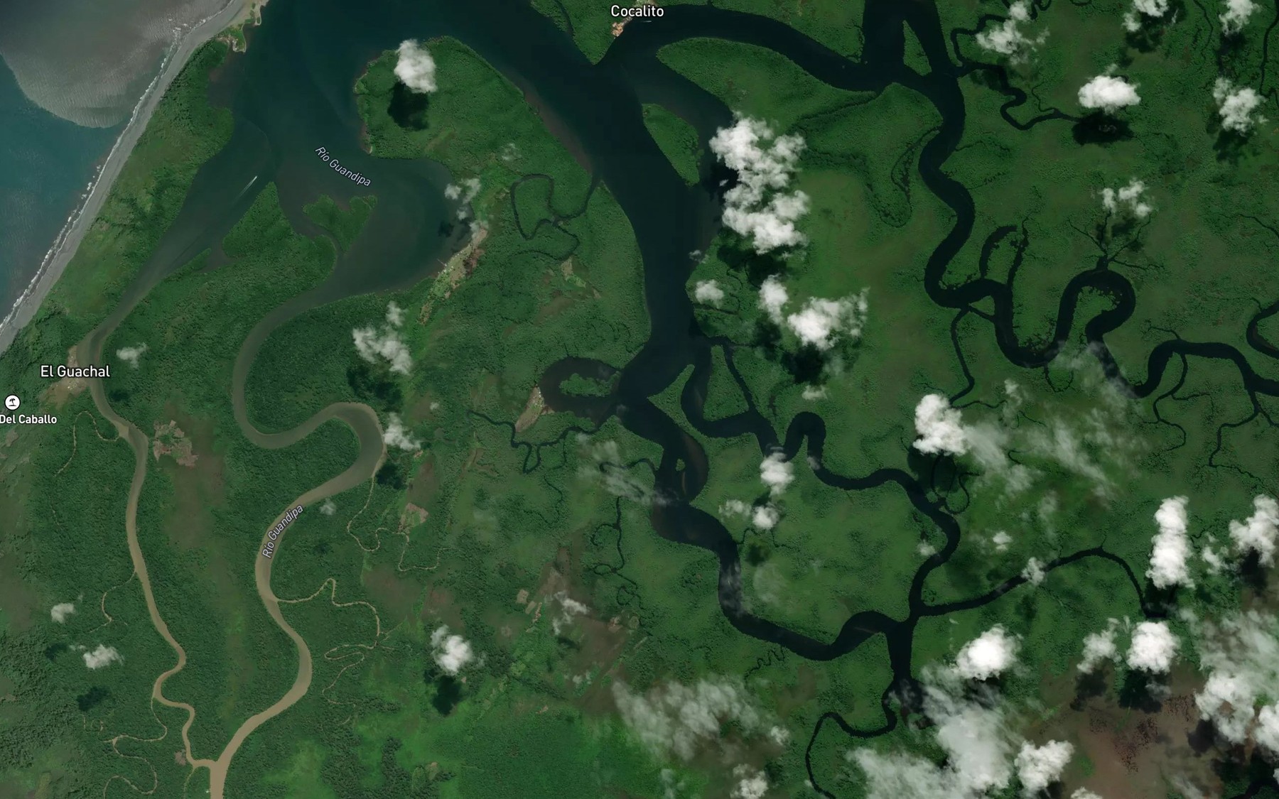Satellite map of the Quebrada Sicliyal