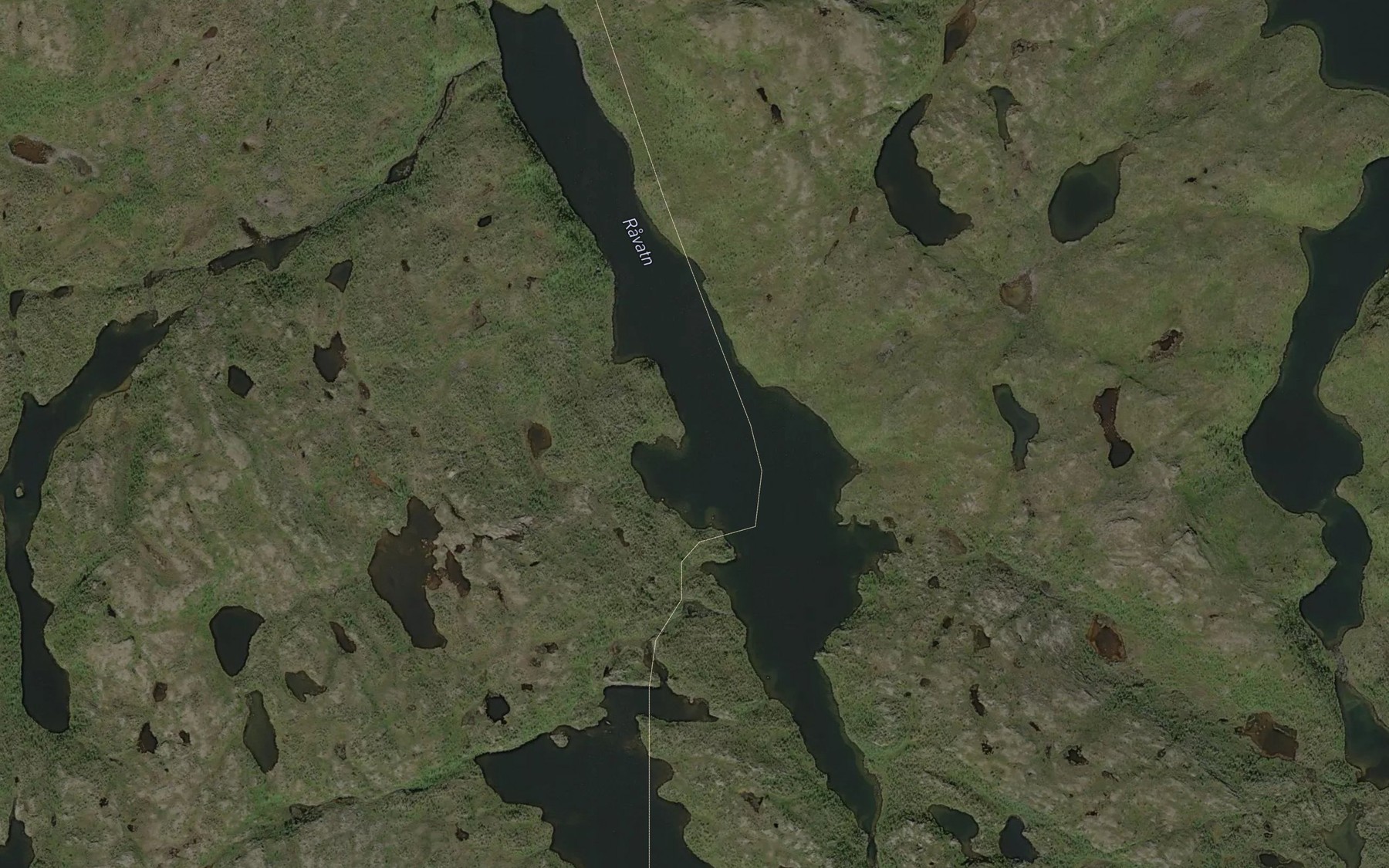 Satellite map of the Guhkesgalsajavri