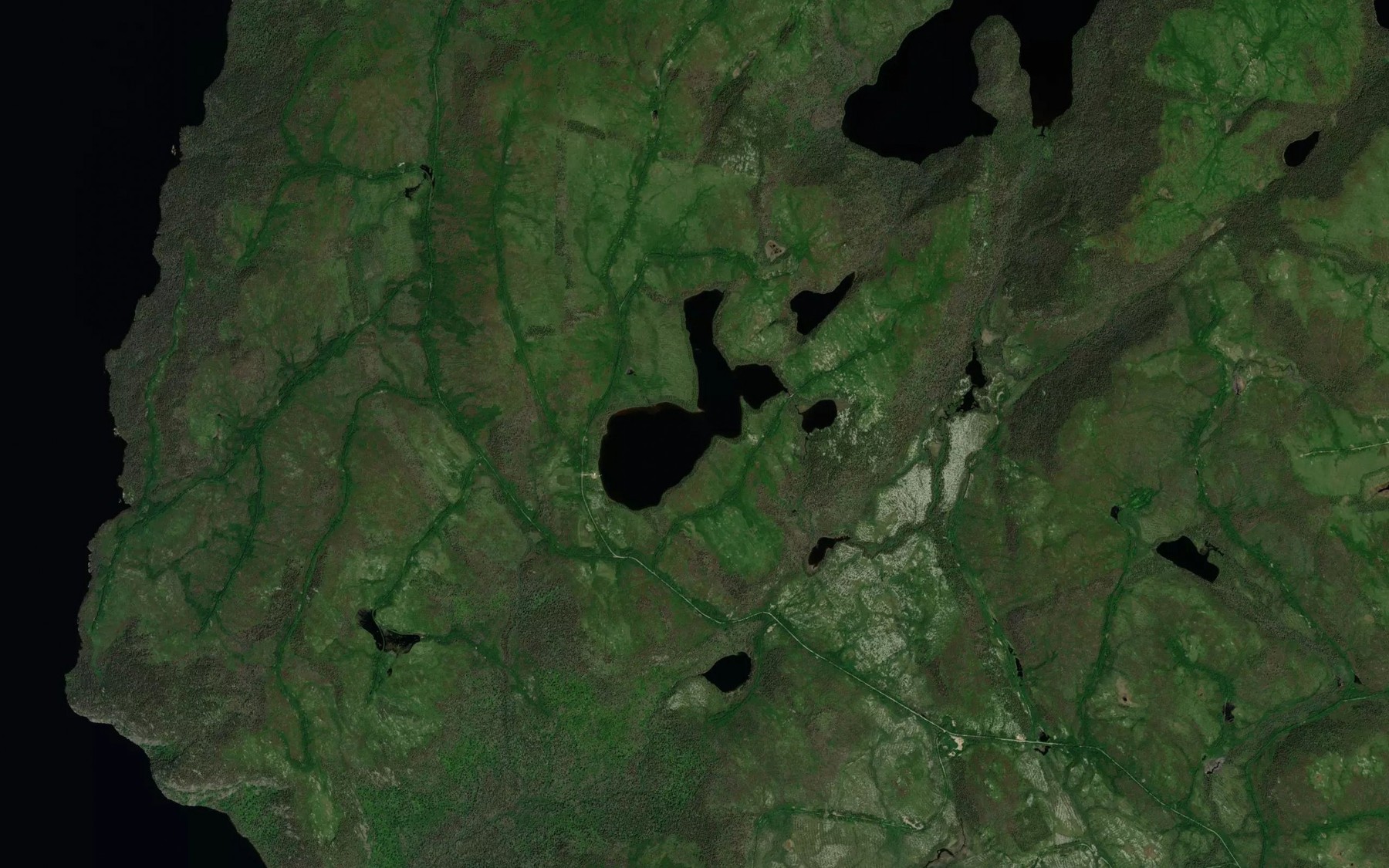Satellite map of the Lac Jos