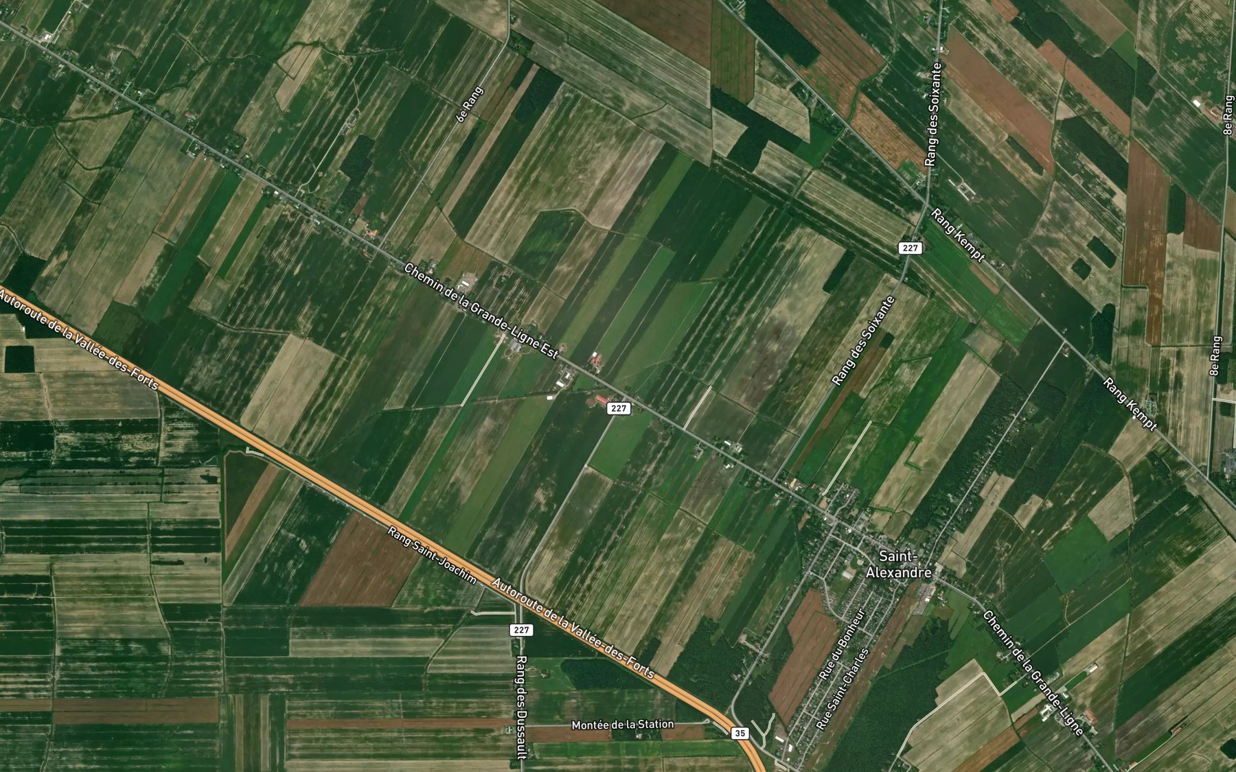 Satellite map of the Decharge des Six