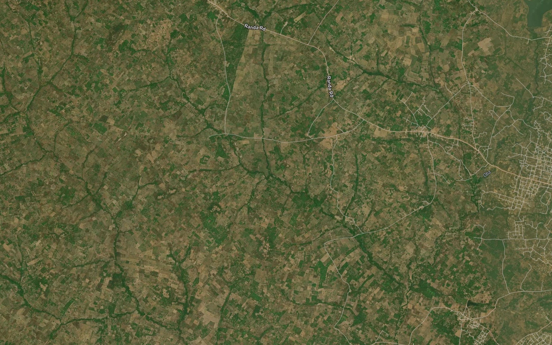 Satellite map of the River Are