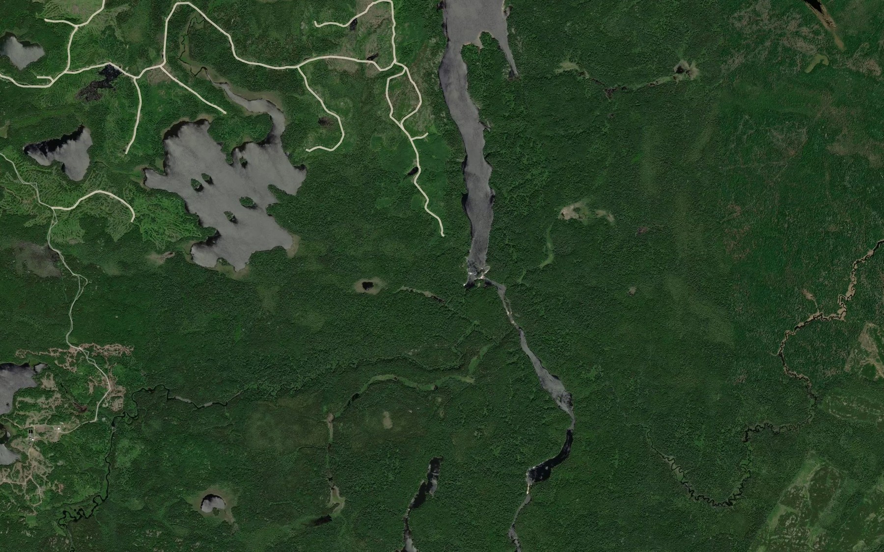 Satellite map of the Heenan Creek