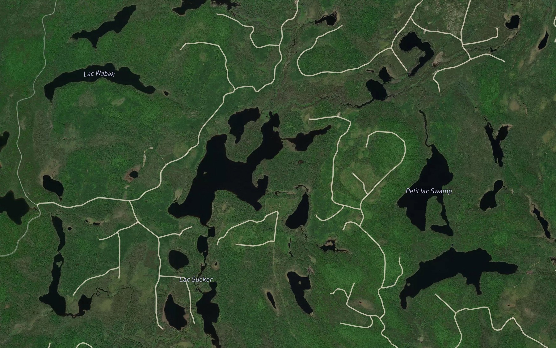 Satellite map of the Ruisseau Pinekweganik