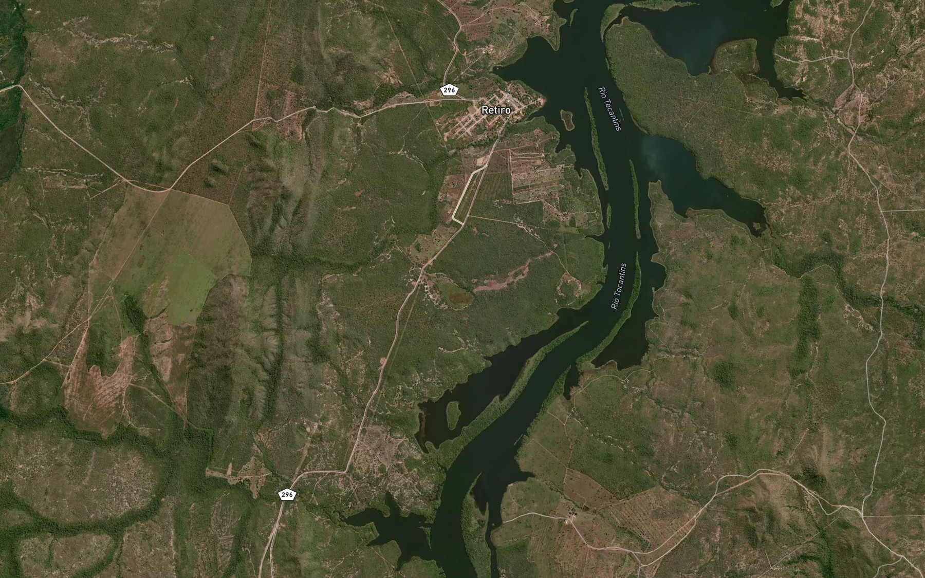 Satellite map of the Lagoa do Buriti