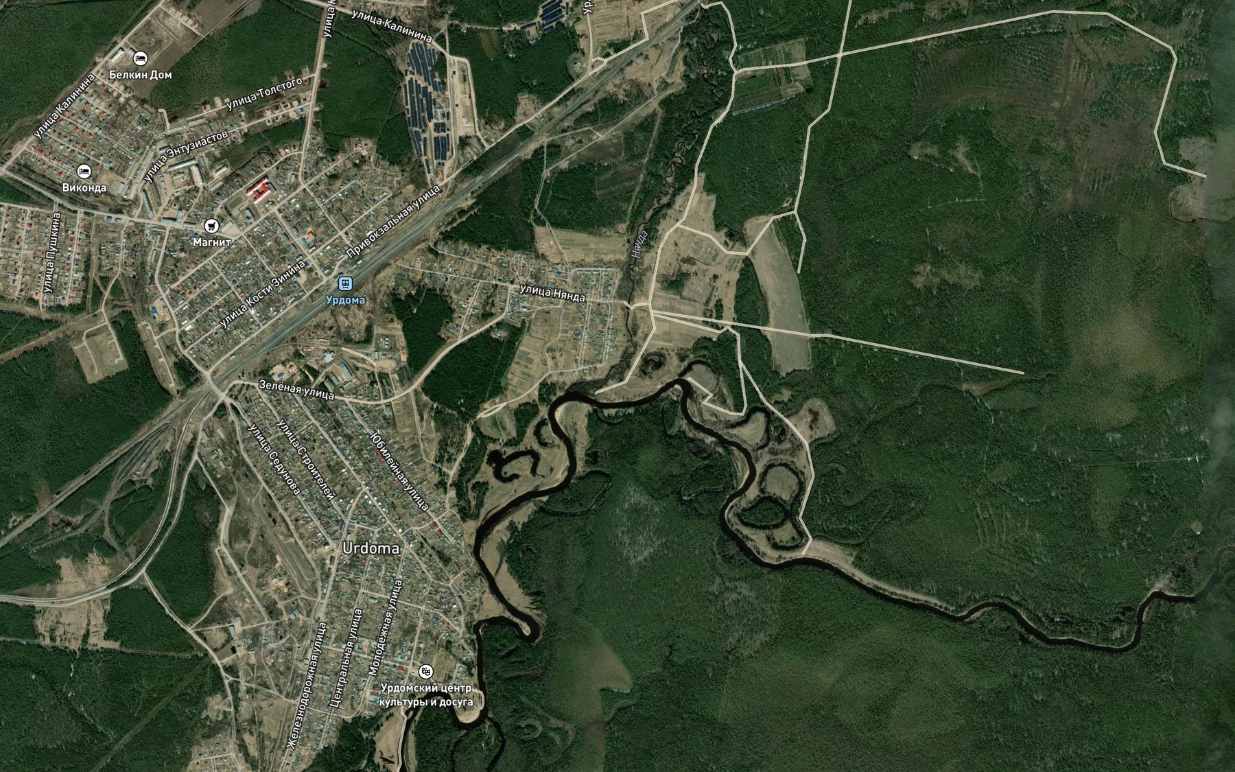 Satellite map of the Nyanda