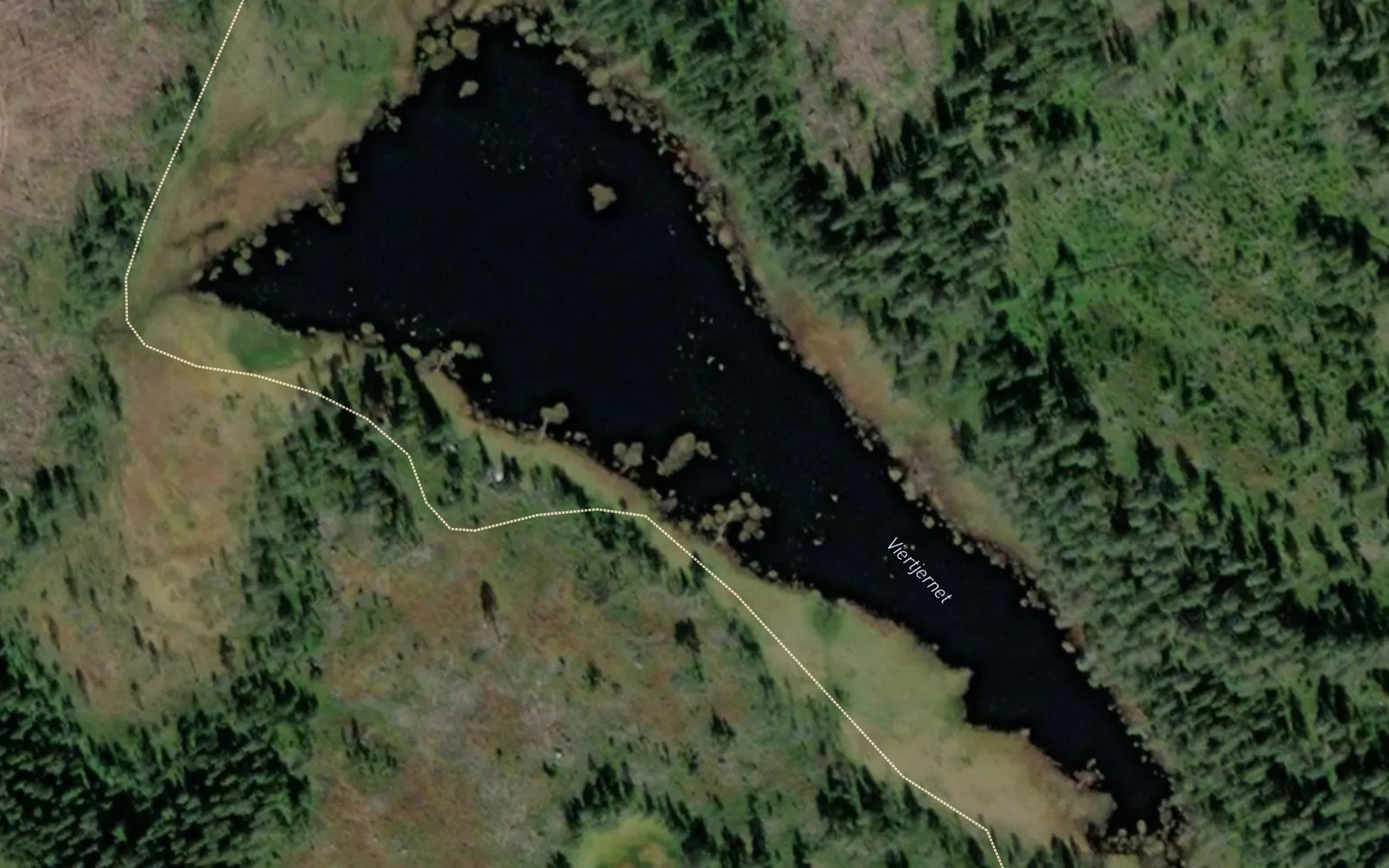 Satellite map of the Viertjernet