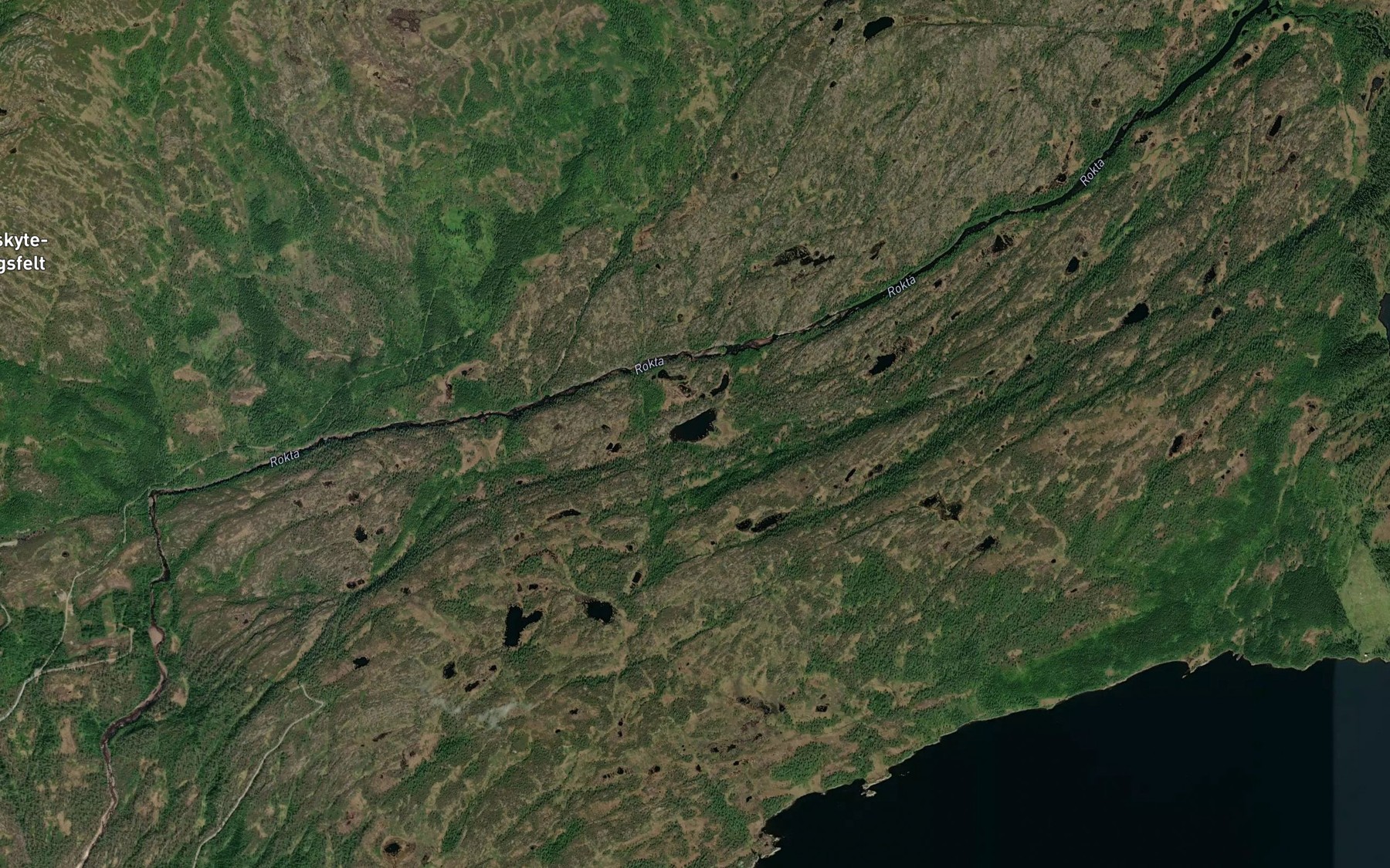 Satellite map of the Dumpholtjorna
