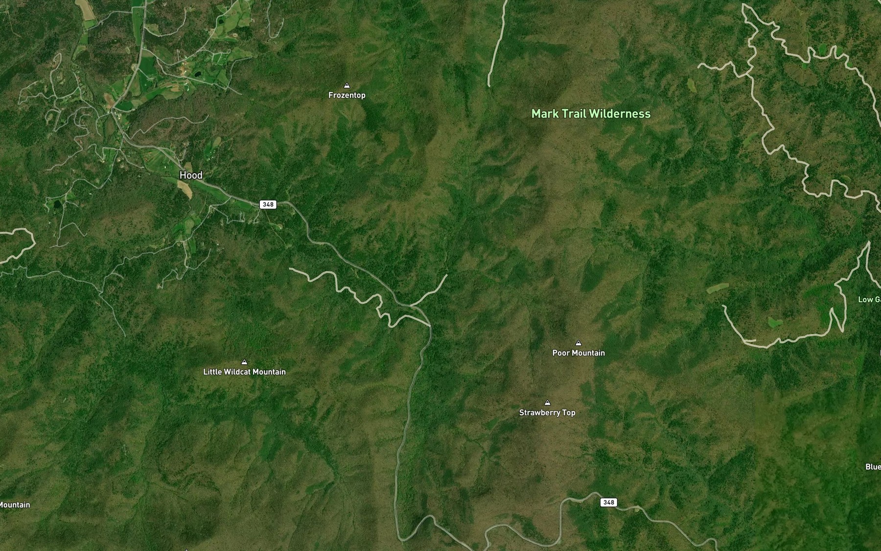 Satellite map of the Cooper Branch
