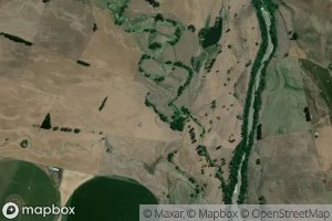 Satellite map of the Mangaoho Stream