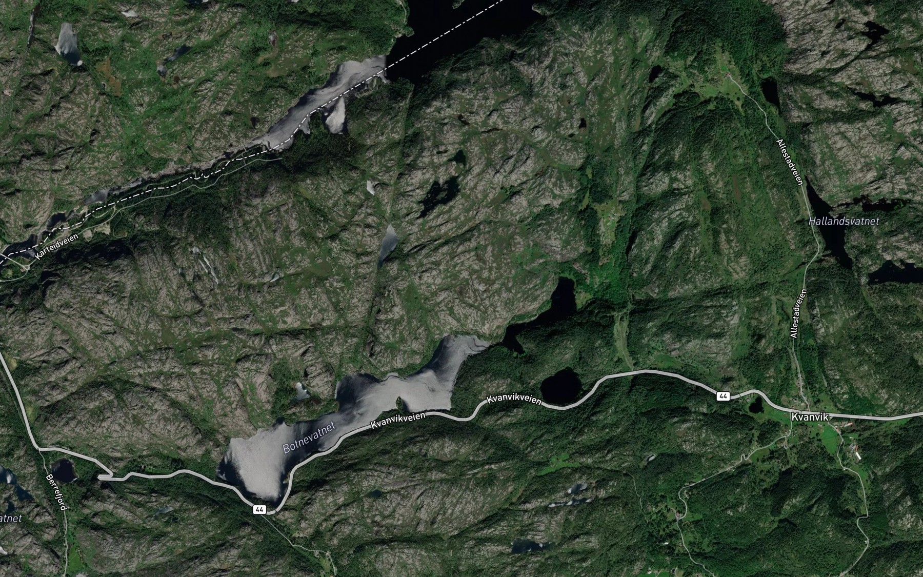 Satellite map of the Steintjodn