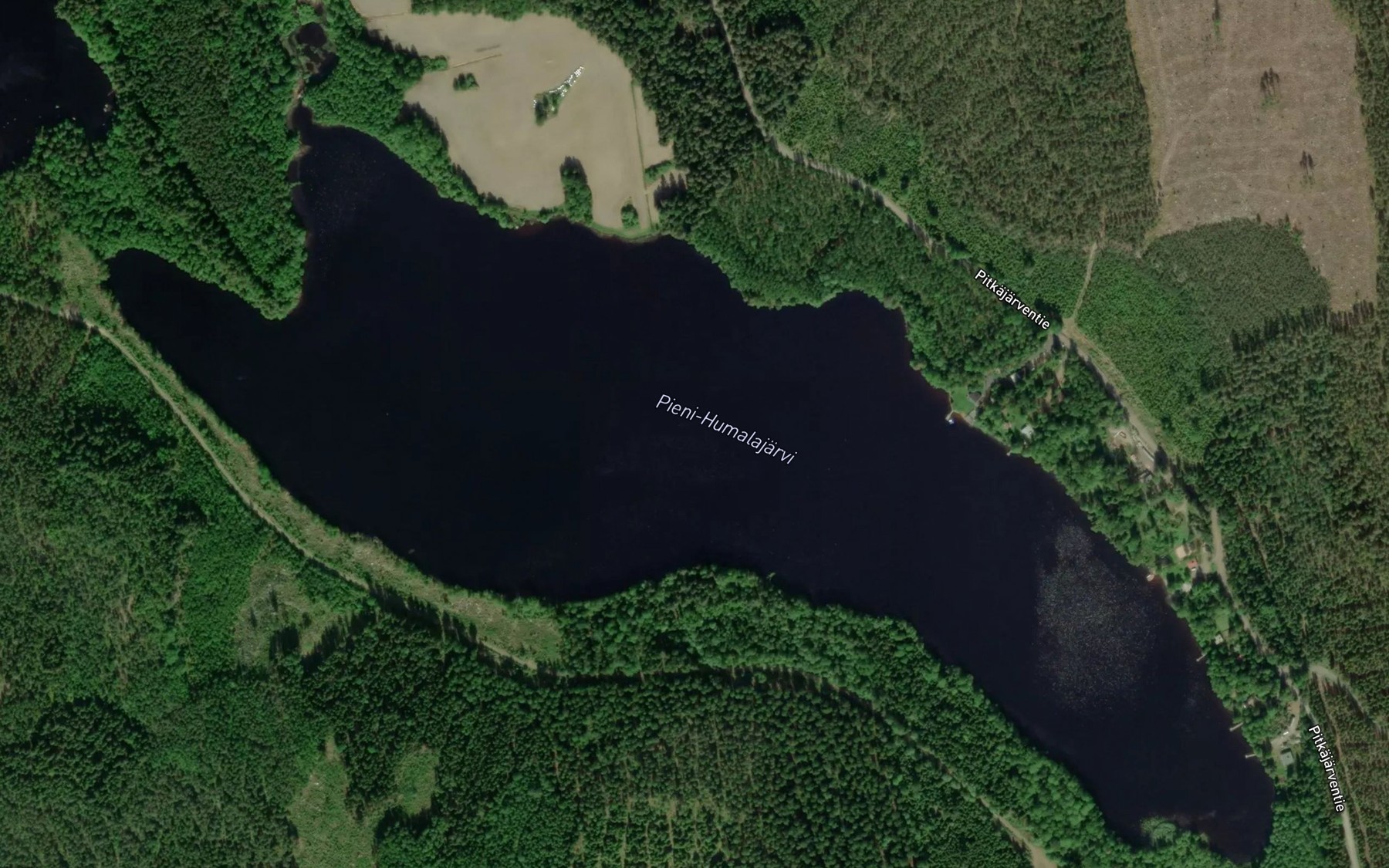 Satellite map of the Pieni Humalajarvi