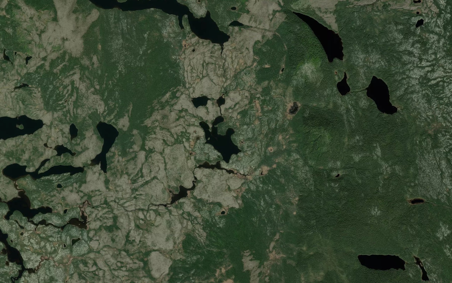 Satellite map of the Lac Moitie-Moitie