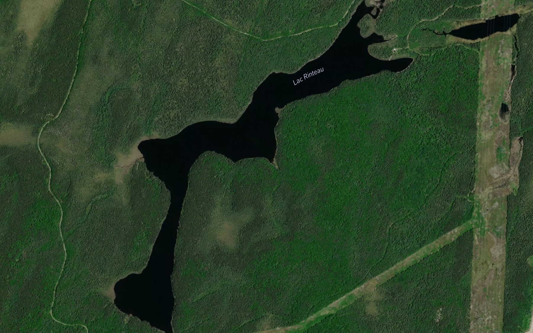 Satellite map of the Lac Rinteau