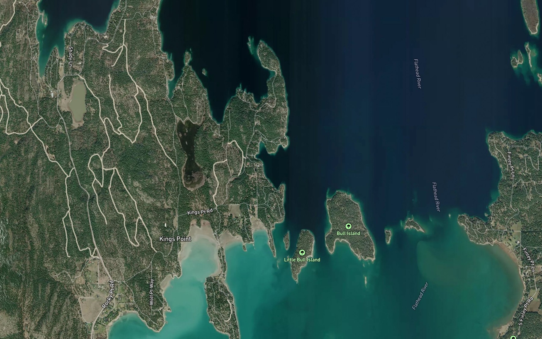 Satellite map of the Safety Bay