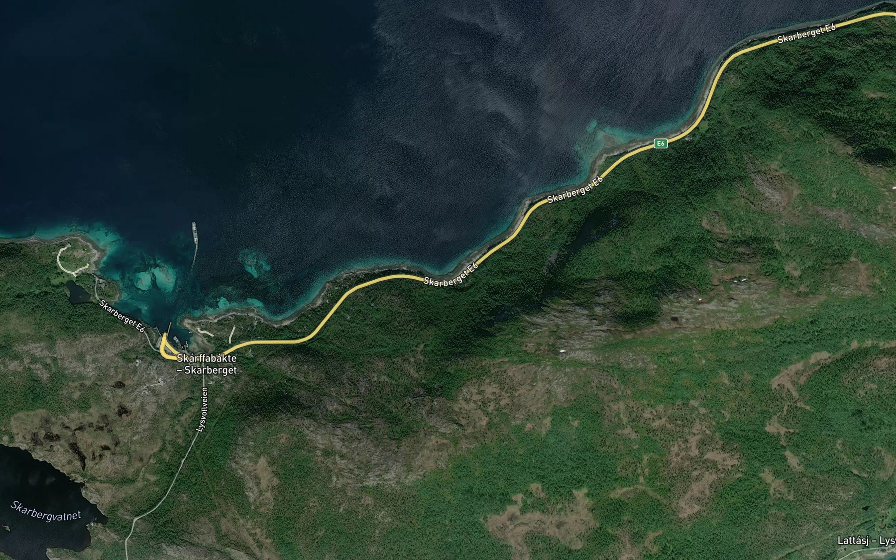 Satellite map of the Olaheimen