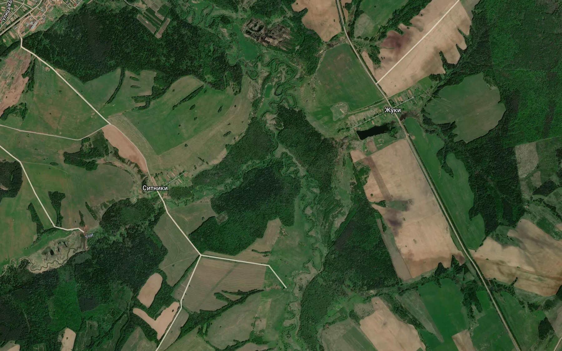Satellite map of the Uni