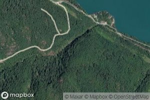 Satellite map of the Bremner Creek
