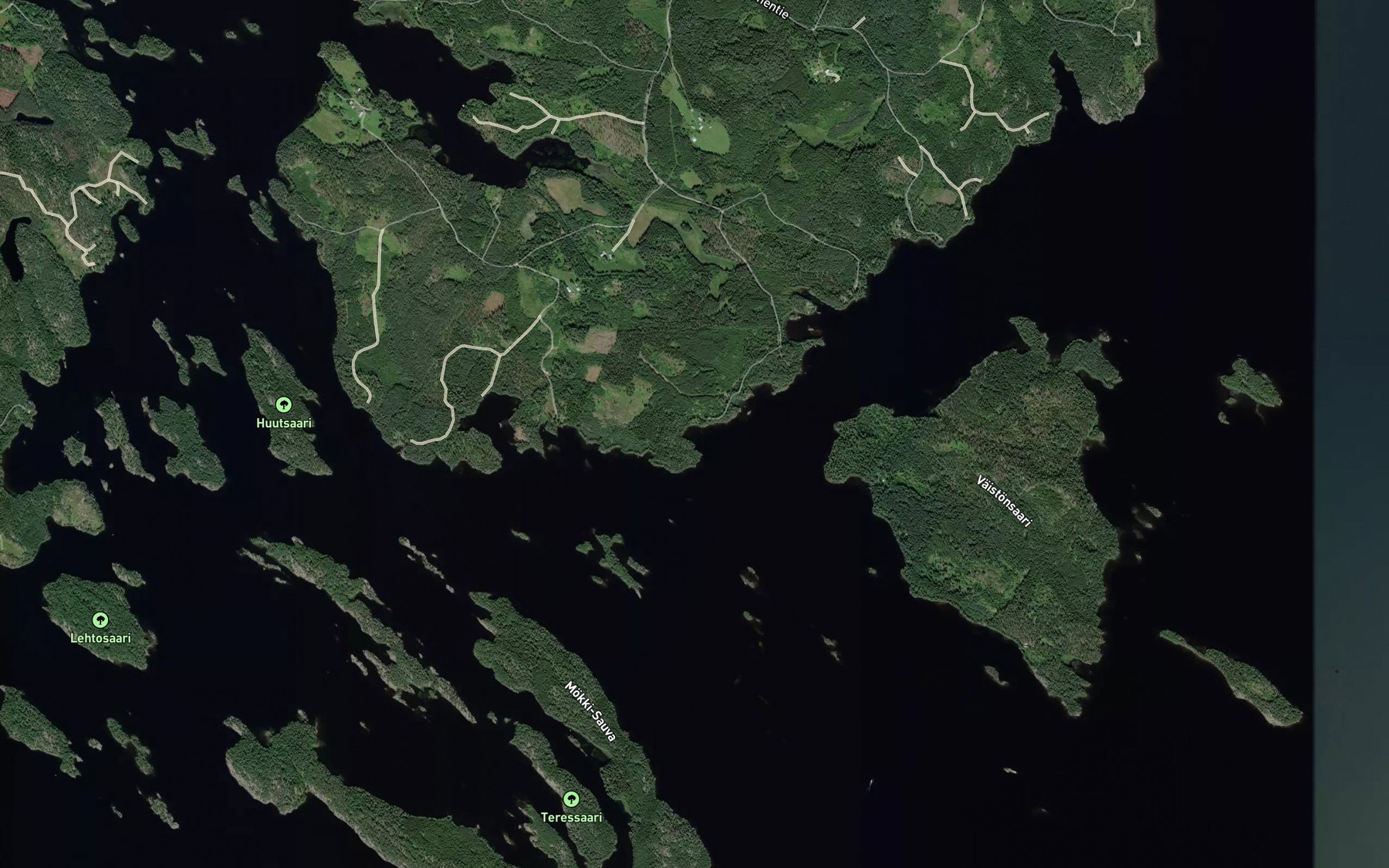Satellite map of the Juurikkalahti