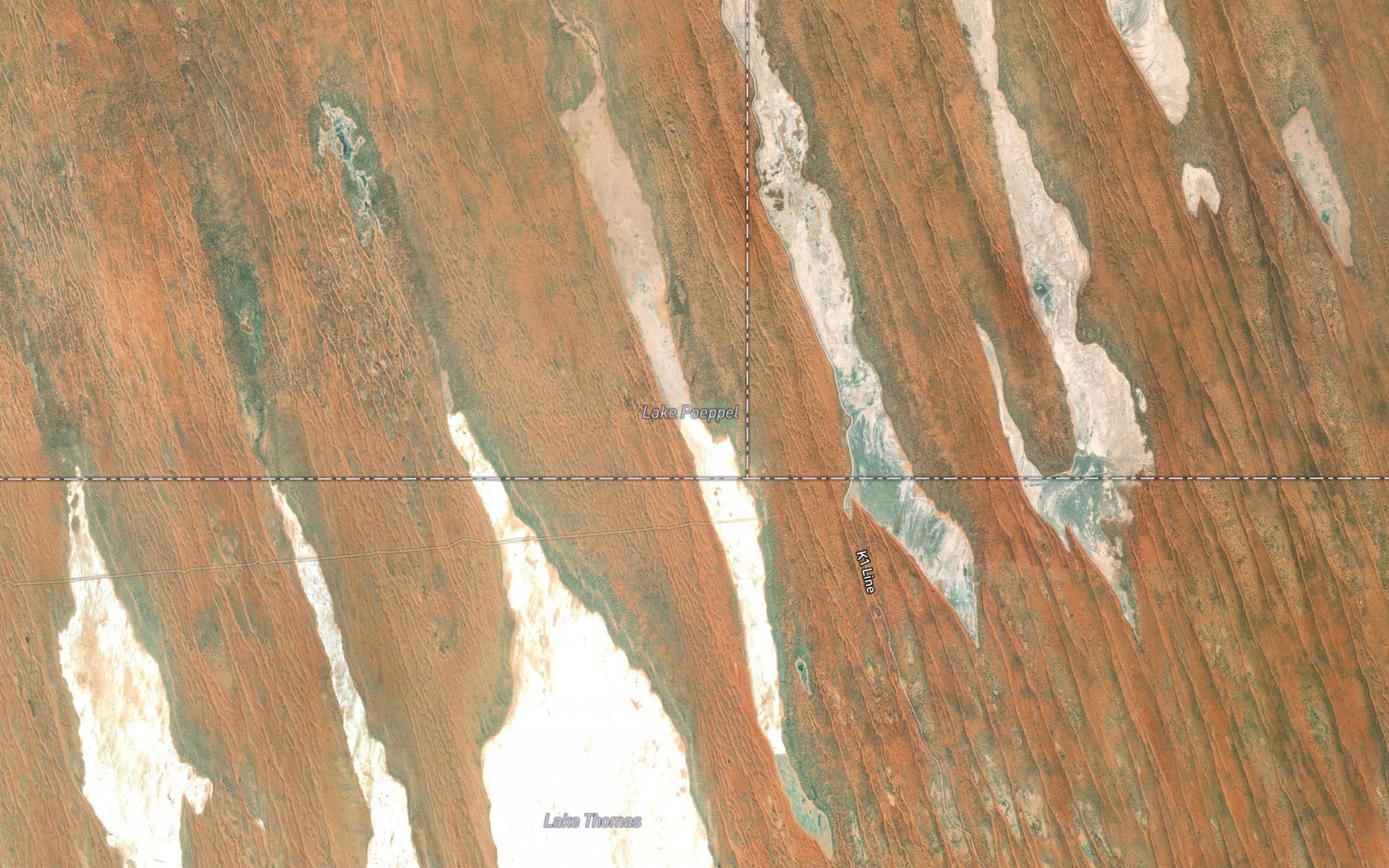 Satellite map of the Lake Poeppel