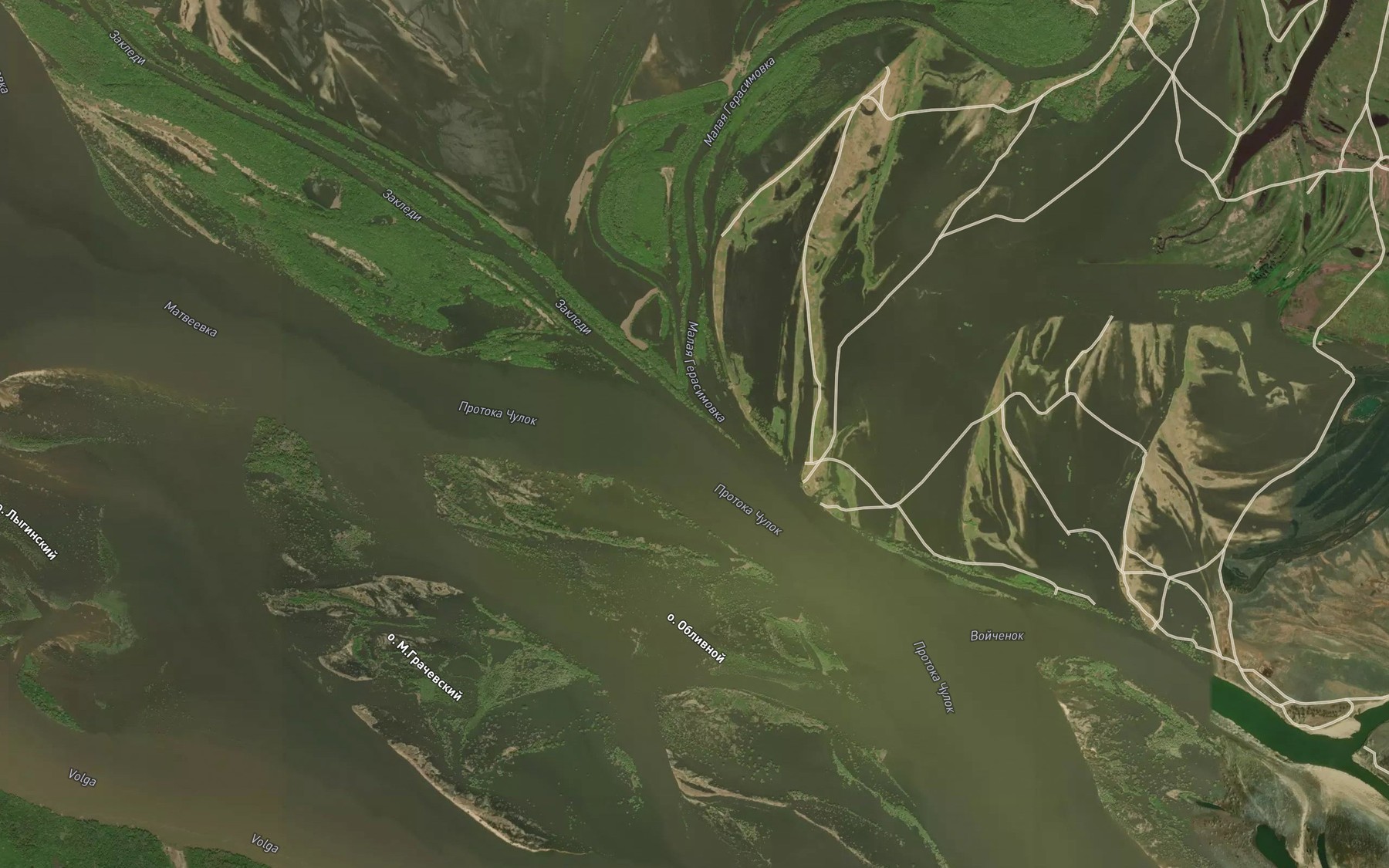 Satellite map of the Simovka