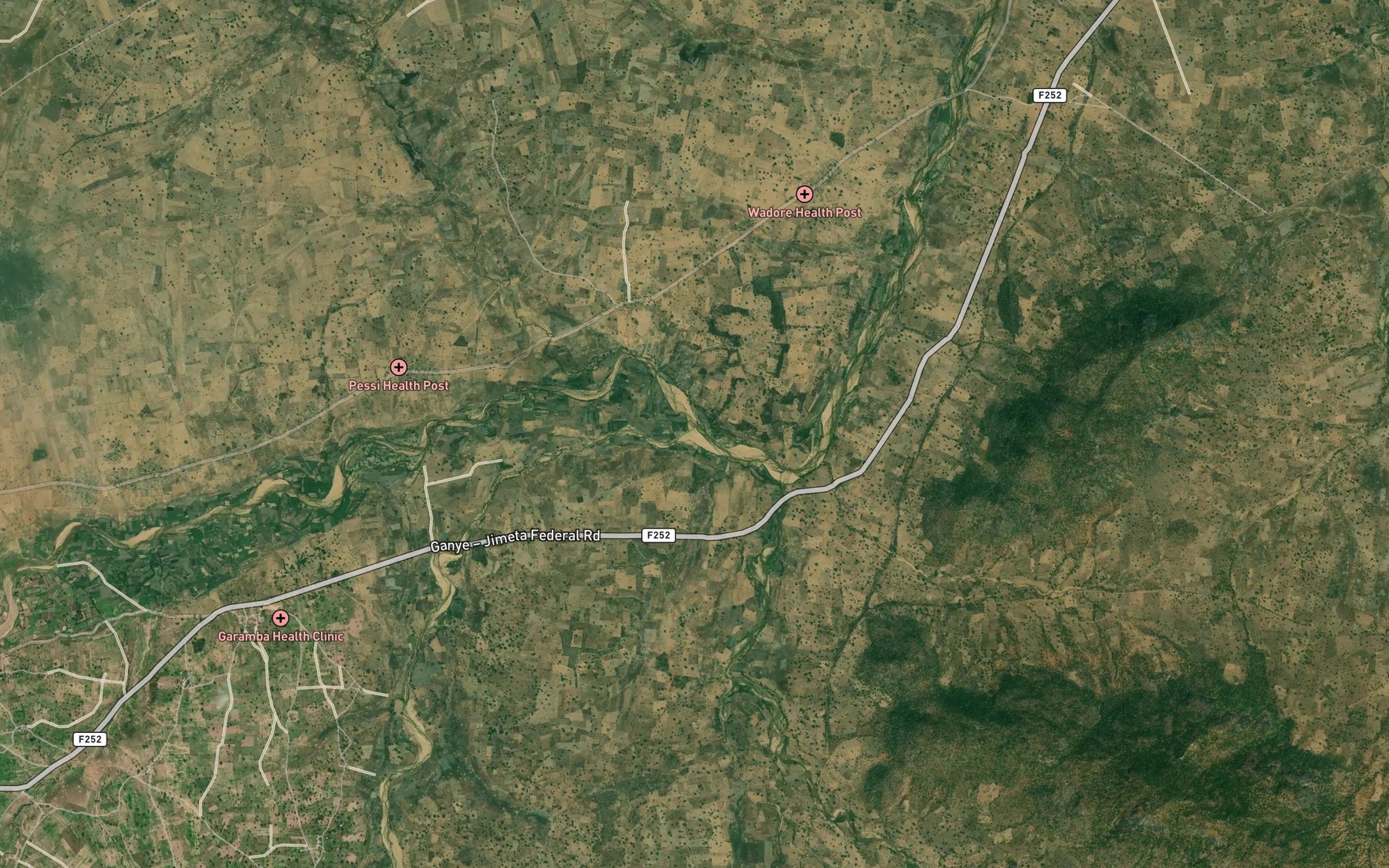 Satellite map of the RiverNebom