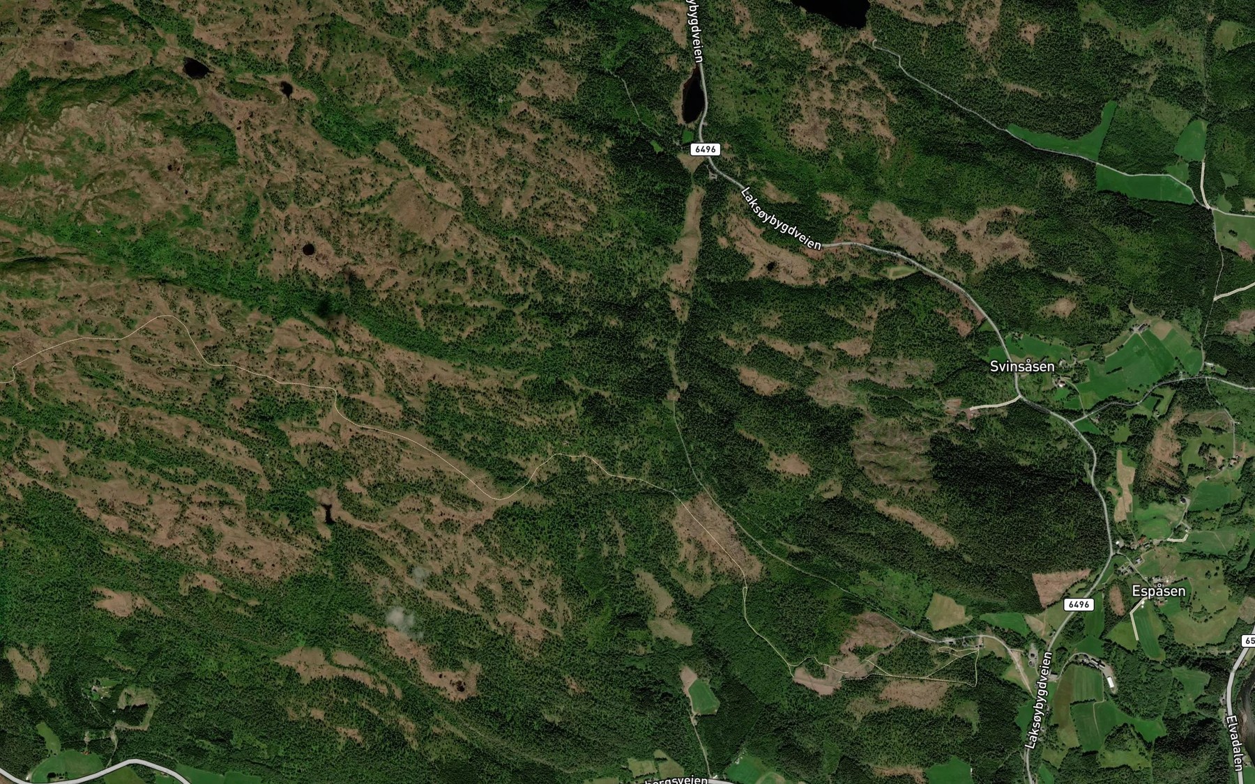 Satellite map of the Hansslaettbekken