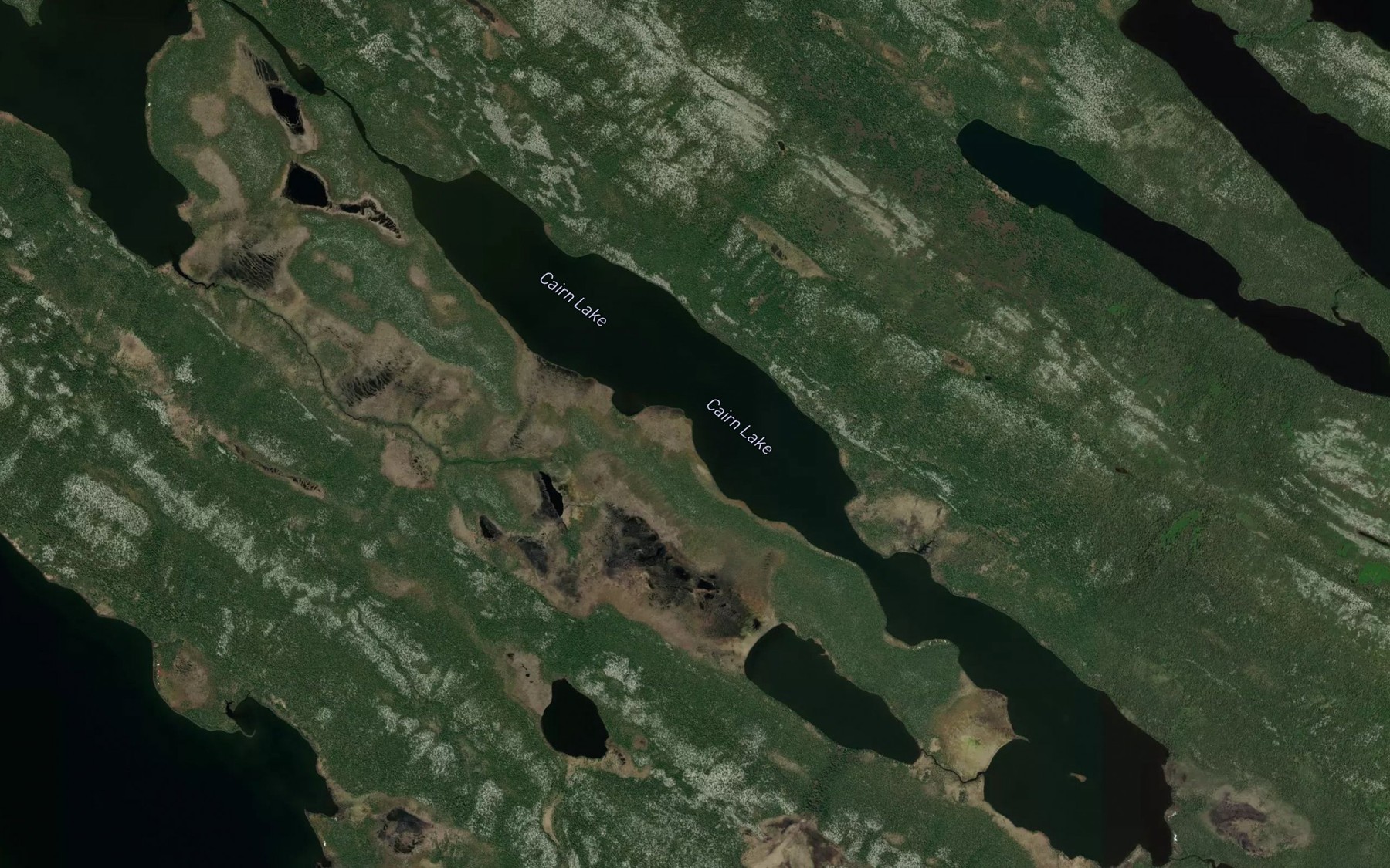 Satellite map of the Cairn Lake