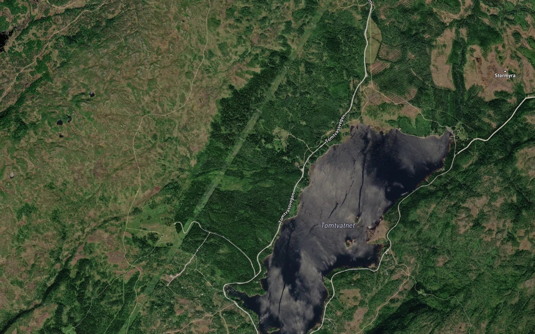 Satellite map of the Naustbekken