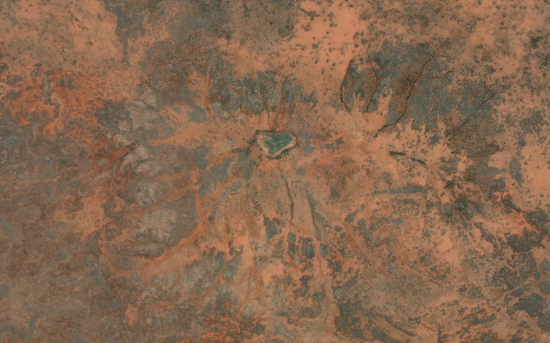 Satellite map of the Lake Colville