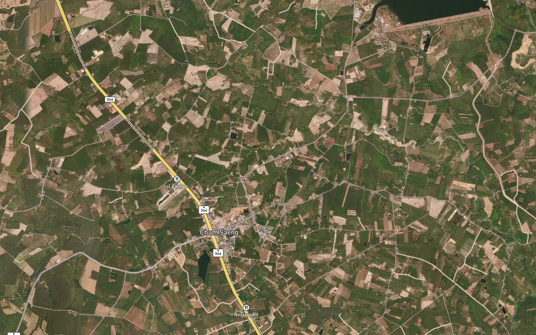 Satellite map of the Nong Samet