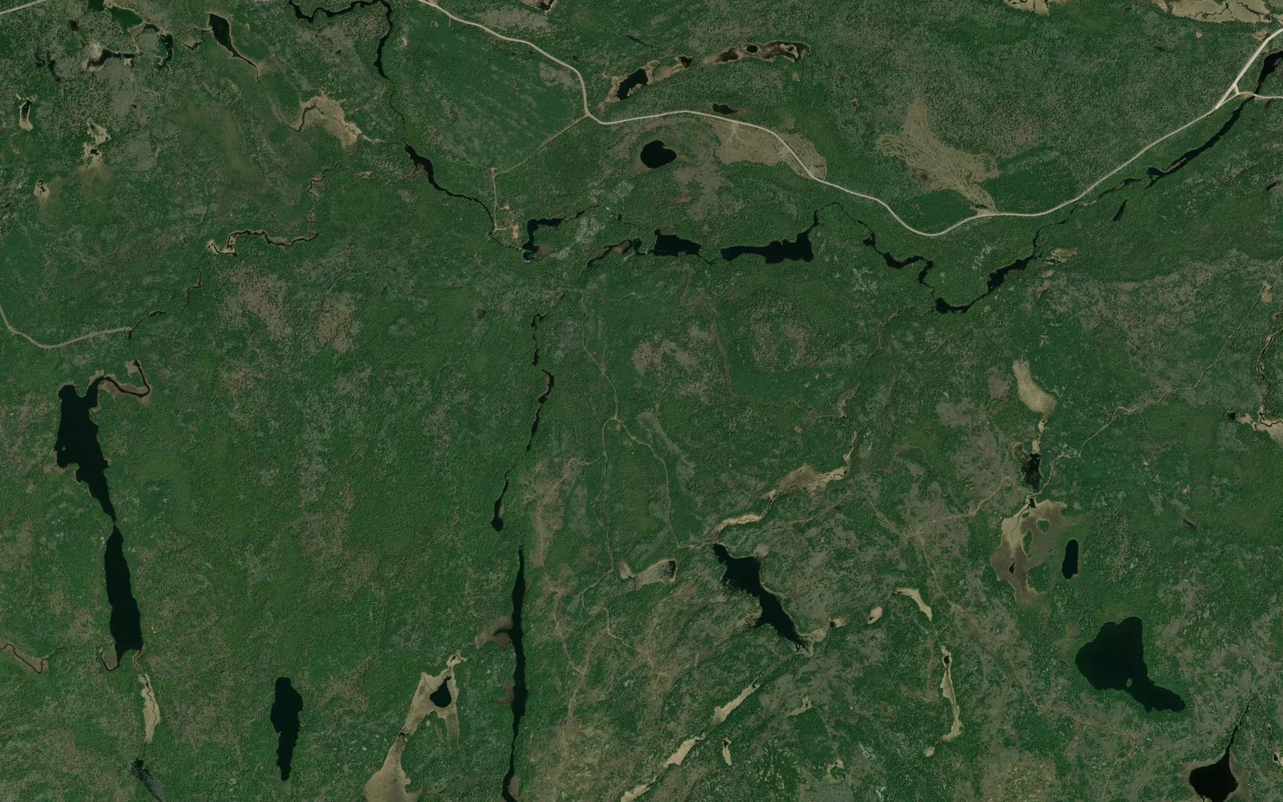 Satellite map of the Greenwich Creek