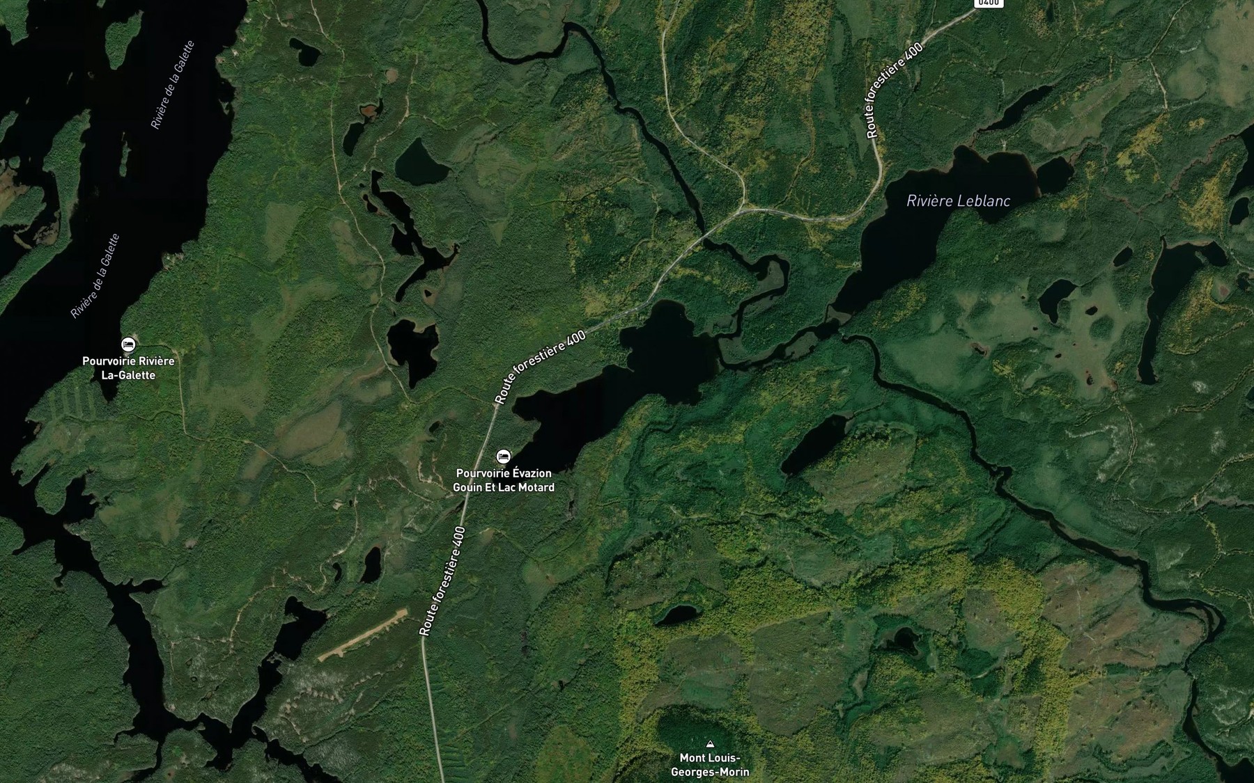 Satellite map of the Lac Motard
