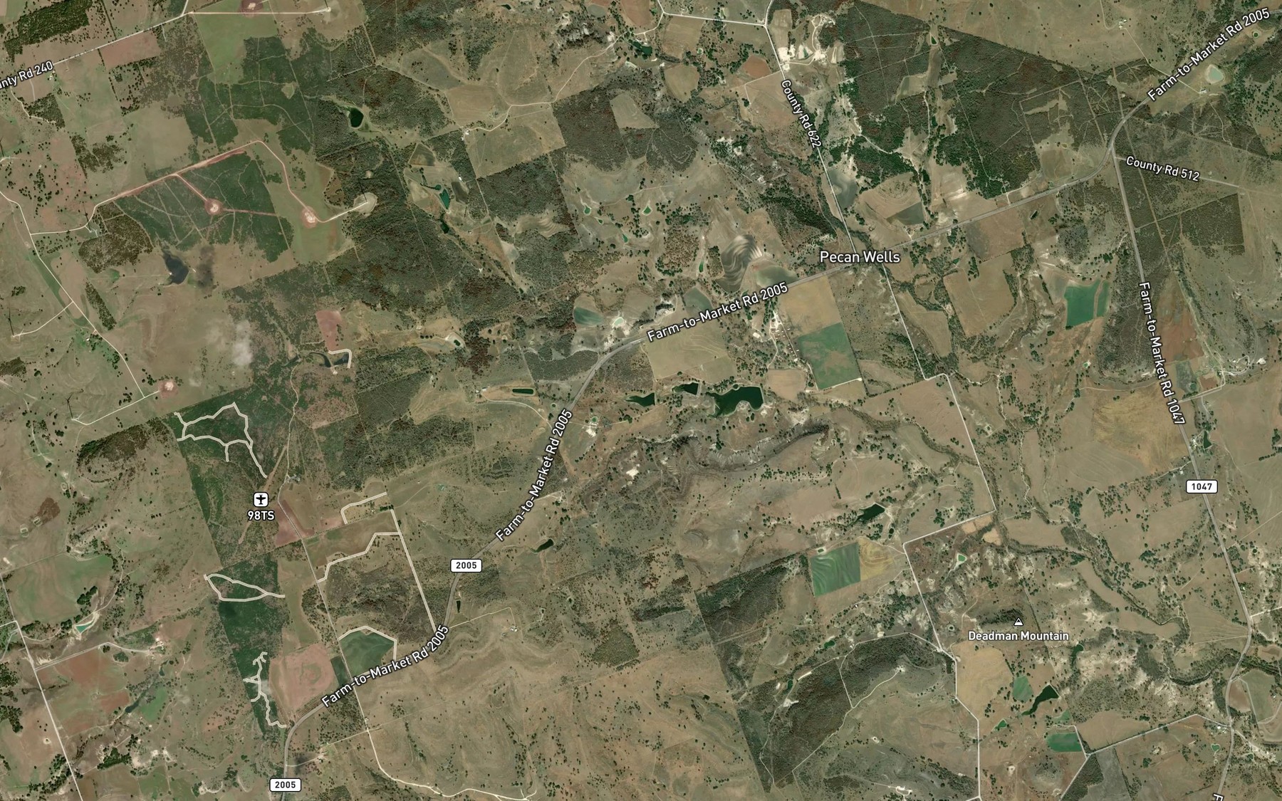 Satellite map of the McCasland Lake Number 1