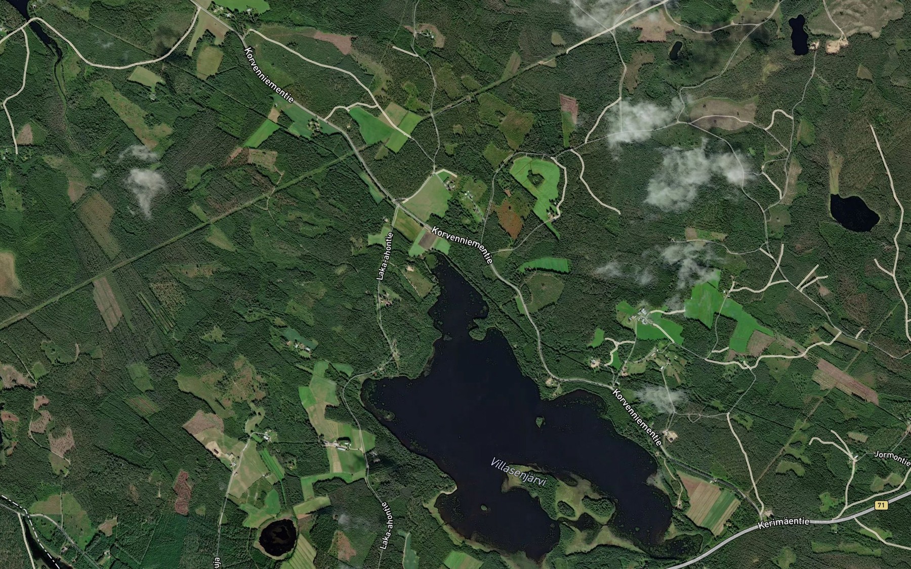 Satellite map of the Taipaleenlahti