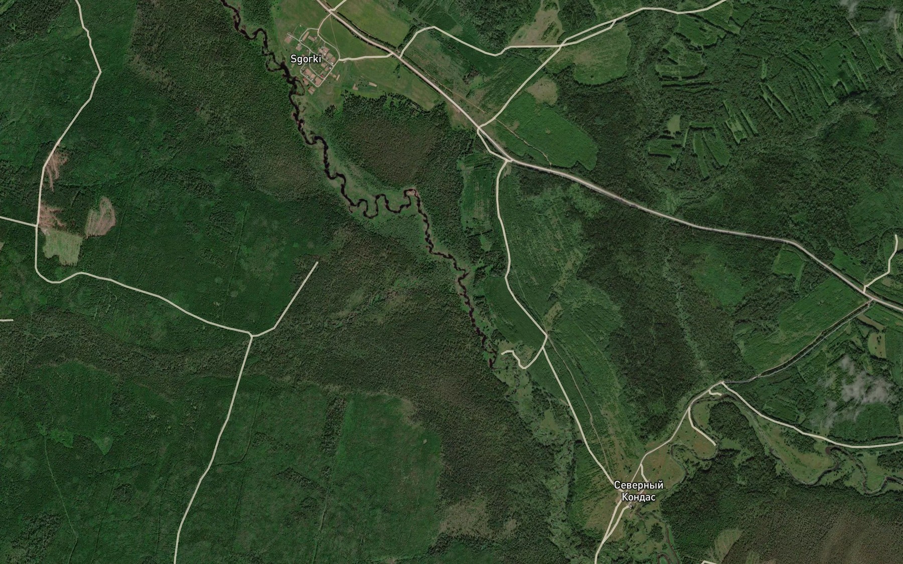Satellite map of the Izhicher