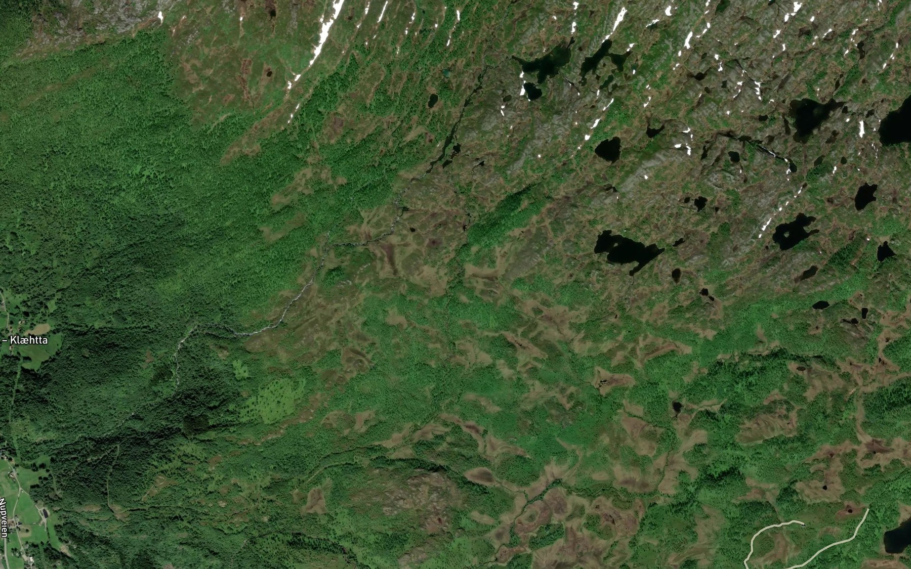 Satellite map of the Lislkvannmoelva