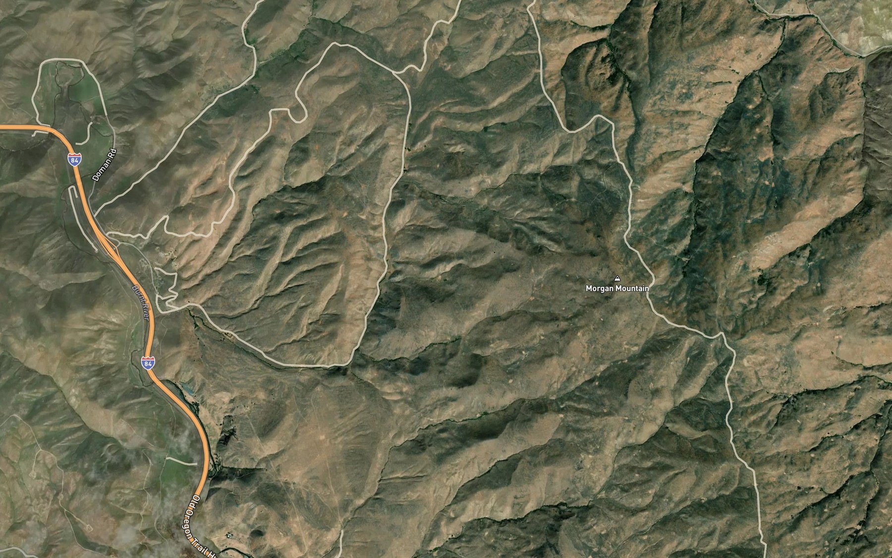 Satellite map of the Montezuma Spring